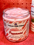 Peppermint Whipped Soap Sugar Scrub-8oz