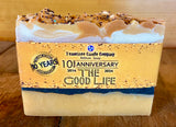 10 Year Anniversary (Limited Edition)- "The Good Life" Artisan Bar Soap - (Apricot, Sweet Honey, & Almond)
