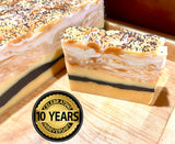 10 Year Anniversary (Limited Edition)- "The Good Life" Artisan Bar Soap - (Apricot, Sweet Honey, & Almond)