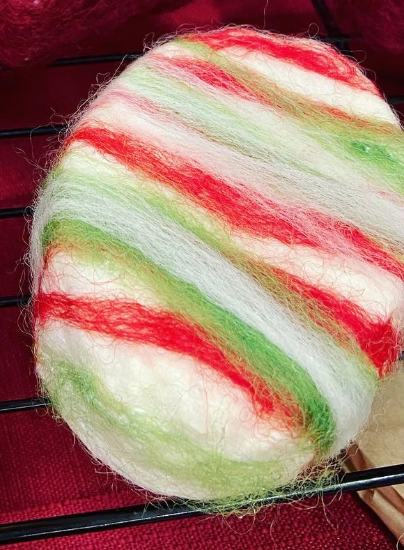 Christmas Colors-Felted Soap