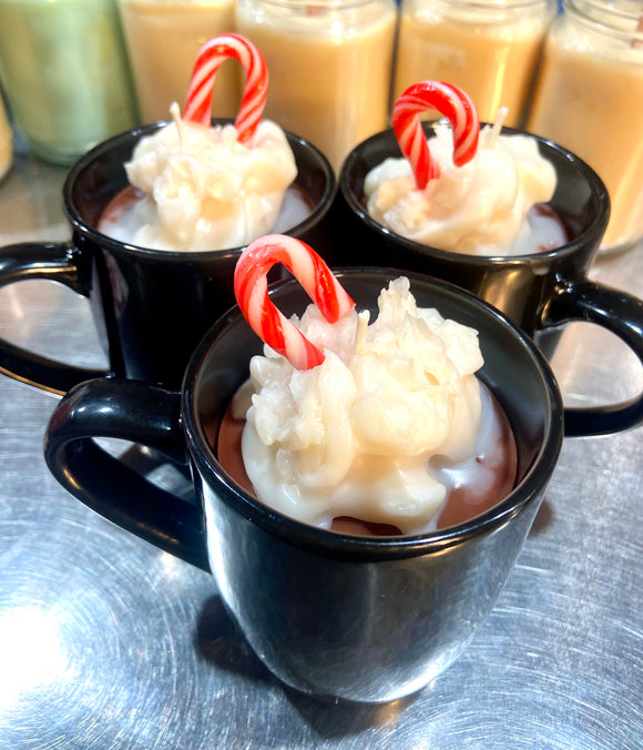 Candy Cane Cocoa-Mug Candle