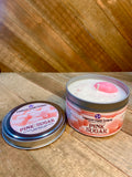 Pink Sugar - ROUND 8oz tin candle