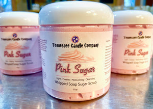 Pink Sugar- Whipped Soap Sugar Scrub-8oz