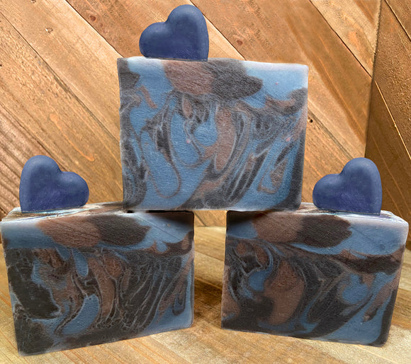 Man Cave- Valentine Soap with Heart