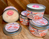 Pink Sugar - ROUND 8oz tin candle