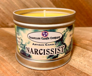 Narcissist- 8oz tin candle